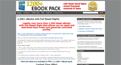 Desktop Screenshot of ebooks-resell-rights.com