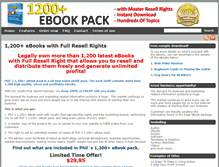 Tablet Screenshot of ebooks-resell-rights.com